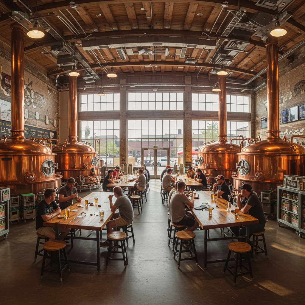 ambiente envolvente para vivencia cervecera inolvidable